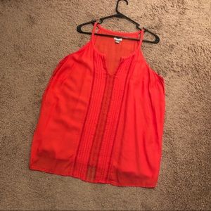 Old Navy Orange Racerback Top Size 1X
